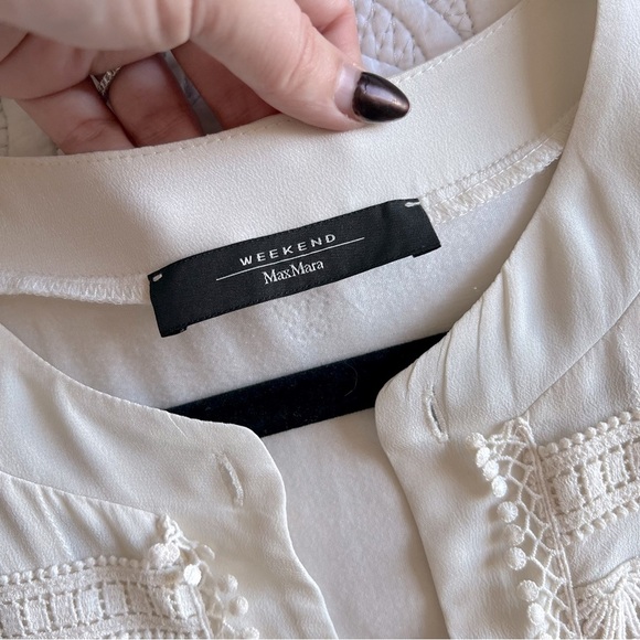 MaxMara Weekend - Embroidered Blouse - Ivory - Picture 7 of 12